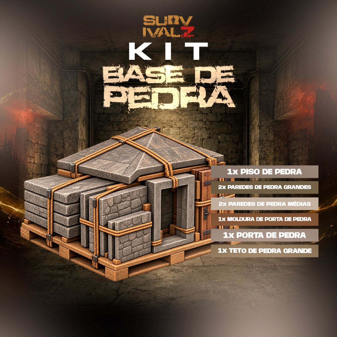 Kit Base de Pedra