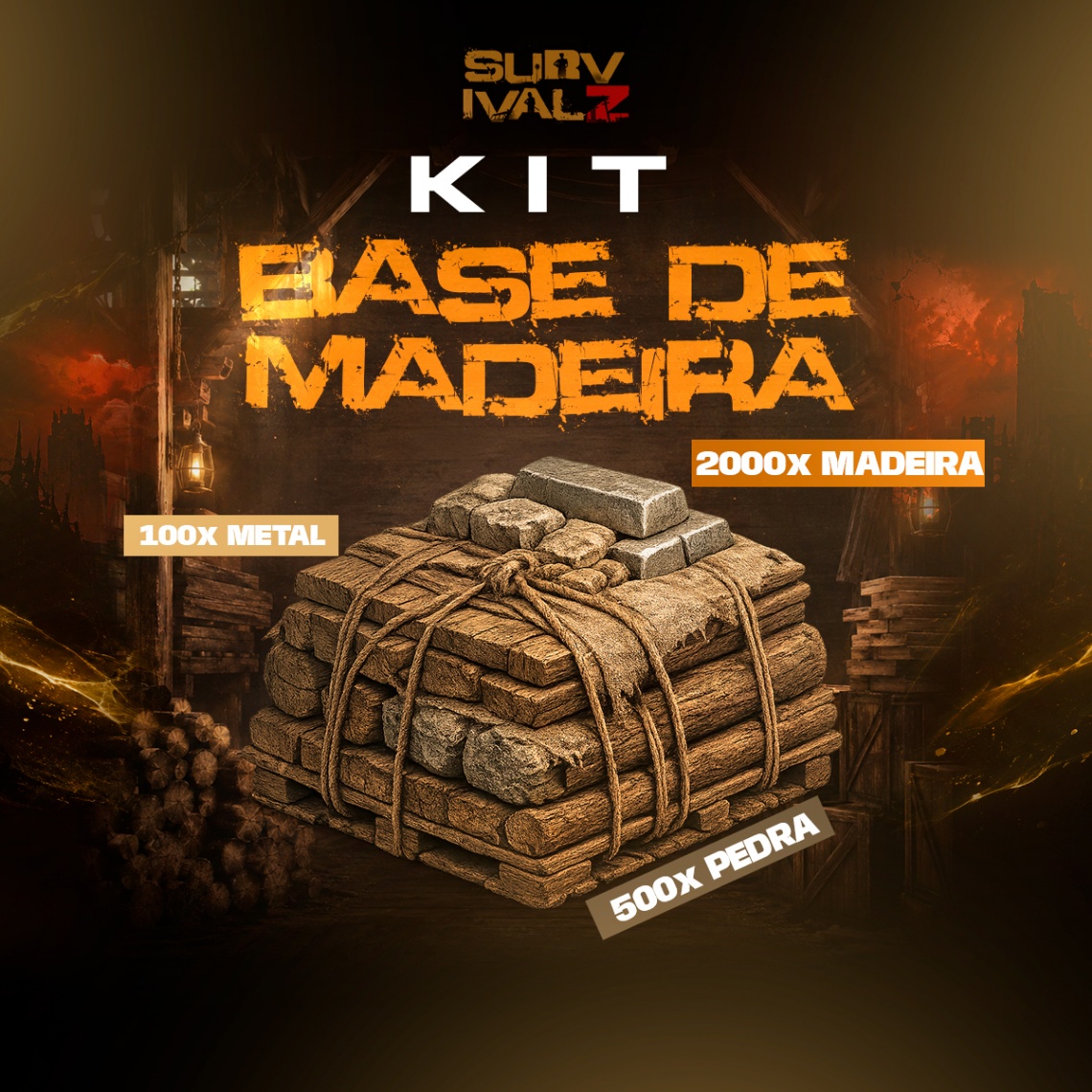 Kit Base de Madeira